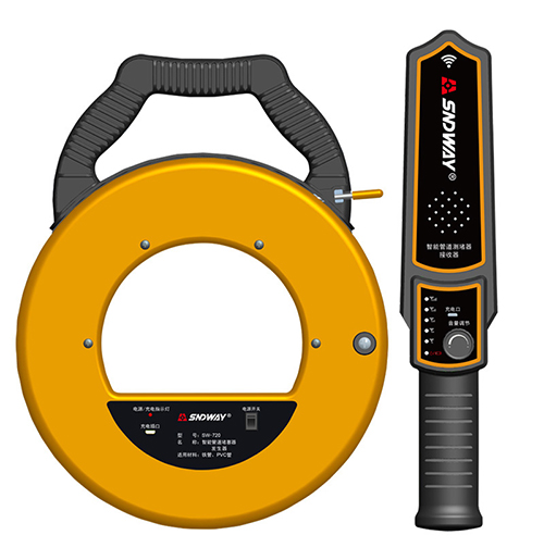 深達(dá)威智能管道測堵儀PVC管堵塞墻體探測電線管排堵器電工探測器